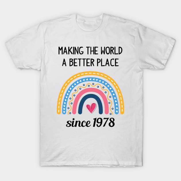 Making The World Better Since 1978 T-Shirt by Zaaa Amut Amut Indonesia Zaaaa